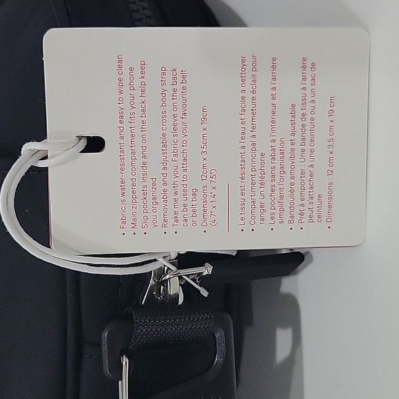 Lululemon TEAM CANADA 22 Future Legacy Crossbody Bag BLACK NWT - Picture 7 of 8